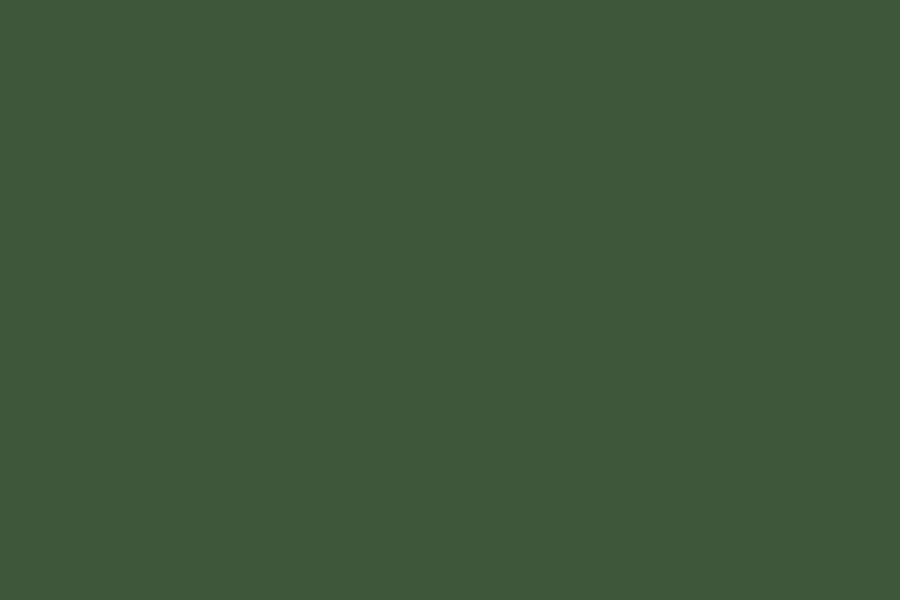 Solid dark green square background.